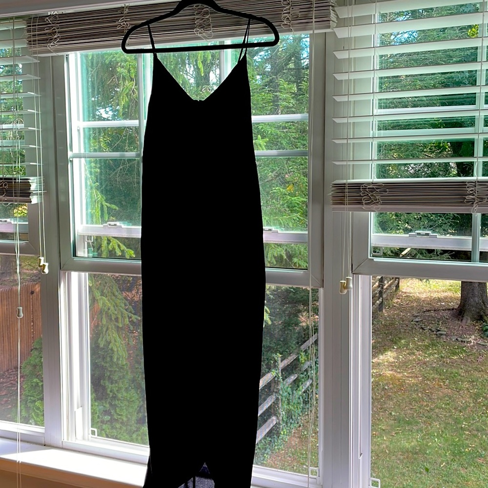 Express Black Cocktail Dress - Midi